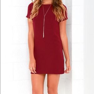 Red Dress With Gold Zip Back. Super Cute. Worn Once.